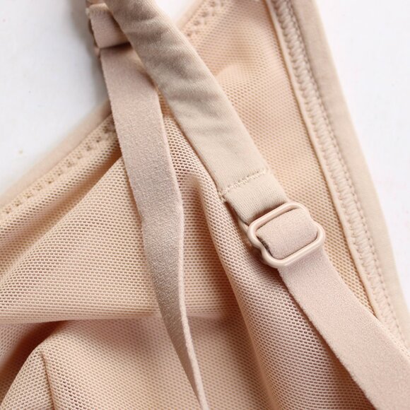 No Boundaries Toasted Almond Tan Fit Stretch Triangle Bralette Size Medium - Picture 4 of 6